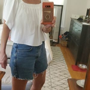 White summer crop top